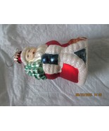 Santa Claus Holding a Christmas Tree Ornament - $12.00