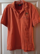Izod Polo Shirt Maui Hawaii Men Size Medium Orange - £7.96 GBP