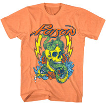 Poison Snake n Skull Men&#39;s T Shirt Venom Metal Rock Band Concert Tour - £21.10 GBP+