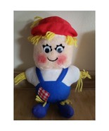Vintage 1983 Del Monte Country Yumkin Shoo-Shoo Scarecrow Plush 11&quot; Goog... - $221.81 MXN