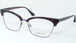 LAURA M.LAU1399 2 Trasparente Plum / Viola Occhiali da Sole Telaio 54-16-135mm - $85.50