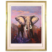 &quot;Lone Tusker&quot; by Mark King Serigraph on Paper Artist&#39;s Proof 10/75 w/ CoA Great! - £4,141.77 GBP