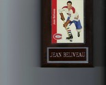 JEAN BELIVEAU PLAQUE MONTREAL CANADIENS HOCKEY NHL   C - £0.77 GBP