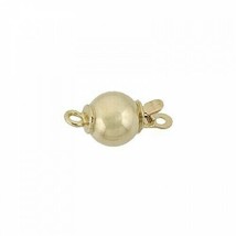 6mm 14K yellow Gold Round Lightweight Ball Clasp, Smooth - £89.08 GBP