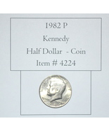 1982 P, Kennedy Half Dollar, # 4224, half dollar coin, vintage coins, ra... - £26.98 GBP