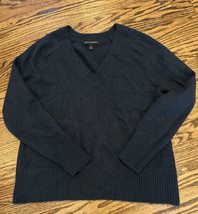 Banana Republic Factory Essential V-Neck Sweater Navy Blue Size Small - $19.79