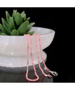 Strawberry Quartz Gemstone Women&#39;s Necklace, 2mm, Christmas Gift Idea fo... - $42.08+