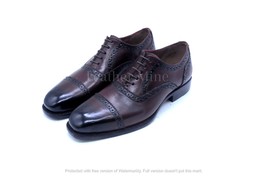 Men&#39;s Handmade Ox Blood Oxfords Leather Custom Made Dress Shoes - £121.18 GBP