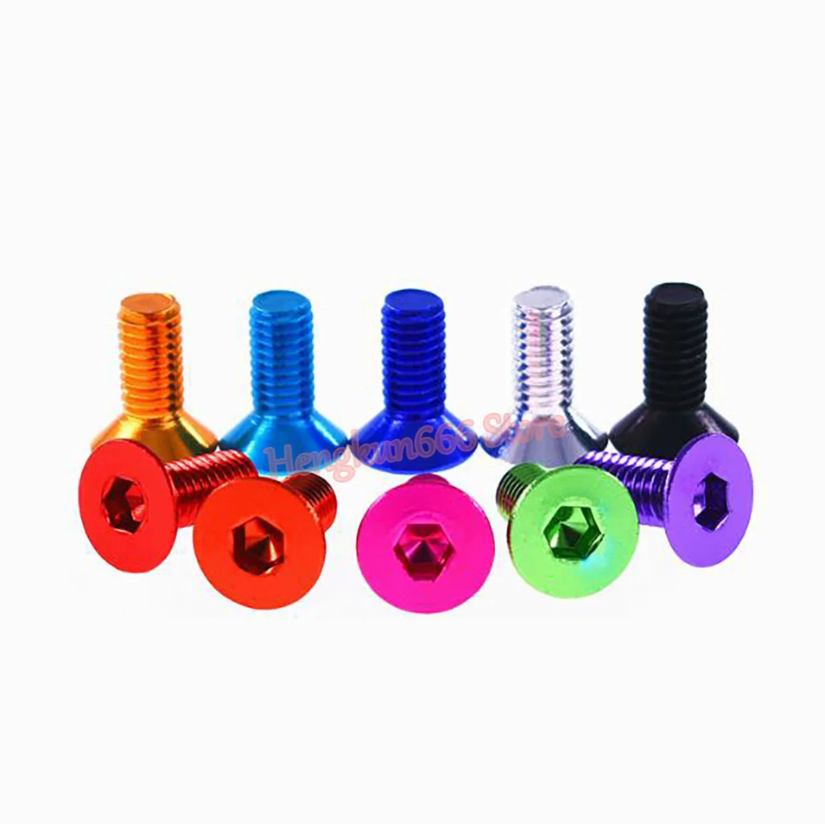 M3 m3 5 m4 m5 m6 aluminum alloy flat head socket cap screw wine red anodized thumb200