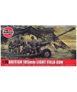 Model Kit British 105mm Light Field Gun with 3 Scheme Options 1/76 Scale - $34.65