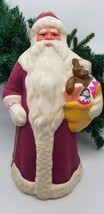 Wealthy Antique Santa Did Moros Freestanding Ornament Sawdust Vintage 17in - £132.62 GBP