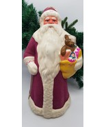 Wealthy Antique Santa Did Moros Freestanding Ornament Sawdust Vintage 17in - £132.98 GBP