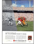 1950s RCA Victor &quot;Living Color&quot; &quot;The Sanford&quot; TV PRINT AD Football BX4 - $10.66 CAD