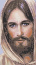 Counted Cross Stitch pattern Jesus christ embroidery 120*214 stitches BN1869 - £3.17 GBP
