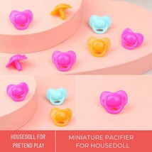 10 Pc Miniature Pacifier, Pink Blue Yellow Doll Pacifier, Playhouse Toys... - $7.00