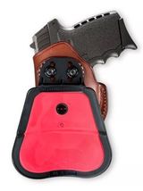 Fits Sccy SPX2 9mm 3.1”BBL Leather Paddle Holster With Open Top #1218# RH image 5