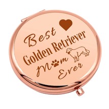 Golden Retriever Lovers Gifts For Women Compact Makeup Mirror Golden Ret... - £11.96 GBP