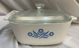 Vintage Corning Ware P-1 1/2-B Blue Cornflower Casserole Dish with Lid 1.5 qt - $22.46