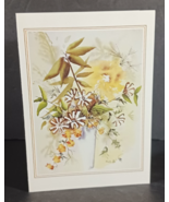 Litho Greeting Card St OBRITSKI Assoc of Handicapped Artists Flower Arra... - $9.49