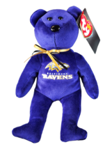 Ty Beanie Baby - Baltimore Ravens The Nfl Football Bear New - Nwt&#39;s - £13.54 GBP