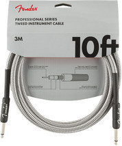 Fender 10&#39; Professional Series White Tweed Instrument Cable #0990820063 ... - $38.99
