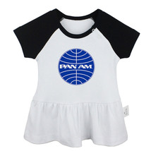 Retro Pan Am Newborn Baby Girls Dress Toddler Infant 100% Cotton Clothes - £10.22 GBP