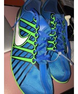 NEW Mens SZ13 NIKE ZOOM RIVAL D 6 Blue Green Mid-Long Distance Track Spi... - $87.88