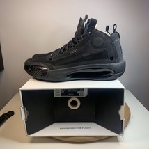Nike Air Jordan 34 Triple Black Cat Men&#39;s Basketball Shoes Sneakers Size... - £100.85 GBP