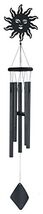 Black Sun Wood and Metal Wind Chime 41 Inch Windchime New - $24.73