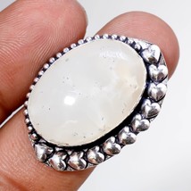 Dendrite Moss Agate Gemstone Handmade Fashion Ethnic Ring Jewelry 8&quot; SA 6930 - £4.14 GBP