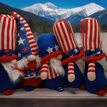 GNOMES 5pk Americana Patriotic Hanging Ornaments 4th of July Gift Sand B... - $17.36