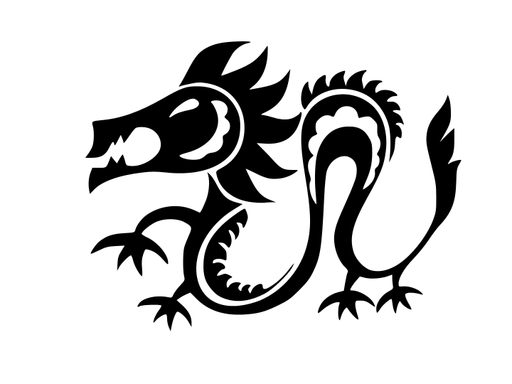 CHINESE ASTROLOGY DRAGON Vinyl Decal Car Sticker Wall Truck CHOOSE SIZE COLOR