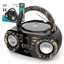Pyle Portable CD Player Boombox w/ AM/FM Stereo Radio-Wireless BT Stream... - £110.46 GBP
