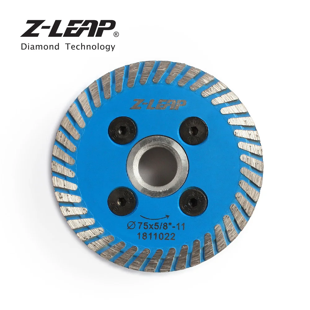 Z-LEAP 75mm  Mini Turbo Cutting Blade With Removable Flange M14 5/8-11  Carving  - £167.48 GBP