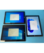 Lot of 3 Microsoft Surface Pro 3 12.3" Intel Core 4th Gen 4GB BROKEN LCD (7x3) - $44.10