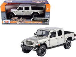 2021 Jeep Gladiator Overland (Closed Top) Pickup Truck Silver Metallic 1/24-1... - £28.20 GBP
