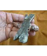 Y-DRAG-400) gray DRAGONFLY fly figurine BUG carving SOAPSTONE PERU drago... - $327.70 MXN
