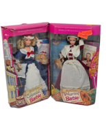 LOT OF 2 VINTAGE 1994 COLONIAL + PILGRIM BARBIE MATTEL NEW IN BOX 12577 ... - €32,88 EUR
