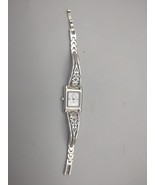 Brighton Hamilton Quartz Womens Watch Needs Battery White Dial Rectangle... - $298.58 MXN