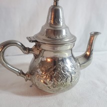 Vintage Sartic SA Silver Tea Pot Moroccan in Great Shape Has Some Discoloration - £69.59 GBP