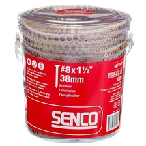 Senco 08F150Y DuraSpin #8 x 1-1/2-inch, Wood to Wood Collated Screw, 1,0... - £50.81 GBP