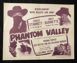 Phantom Valley Original Half Sheet Poster 1947 Durango Kid - $202.97