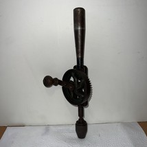 Vintage  Egg Beater Style Hand Drill With Steel Handle Unbranded - $24.26