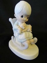 Precious Moments Johnathan &amp; David The Purr-fect Grandma 5&quot; Figurine E-3109 - £4.50 GBP