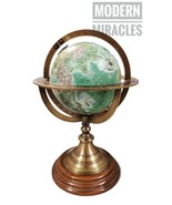 Vintage Brass Antique Armillary Tabletop World Sphere Globe Nautical Decor - £49.03 GBP