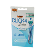 Disposable Razor BIC Soleil Bella Click Women&#39;s 4-Blade 1 Handle and 4 - $5.24