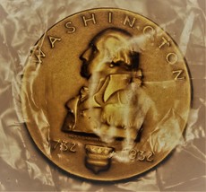 Rare George Washington 200th Anniversary Of Birth Original Bronze 1932 ~... - £140.61 GBP
