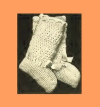 Infant&#39;s Crocheted Bootees 3 Vintage Crochet Pattern for Baby Shoes PDF Download - £1.99 GBP