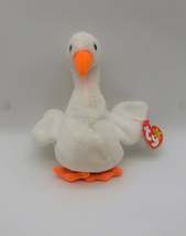 Ty Beanie Babies Gracie the Swan, Rare P.V.C. Pellets Retired With Errors -4126 - £11.99 GBP