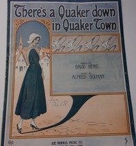Vintage There’s A Quaker Down In Quaker Town by David Berg Alfred Skolma... - $2.99